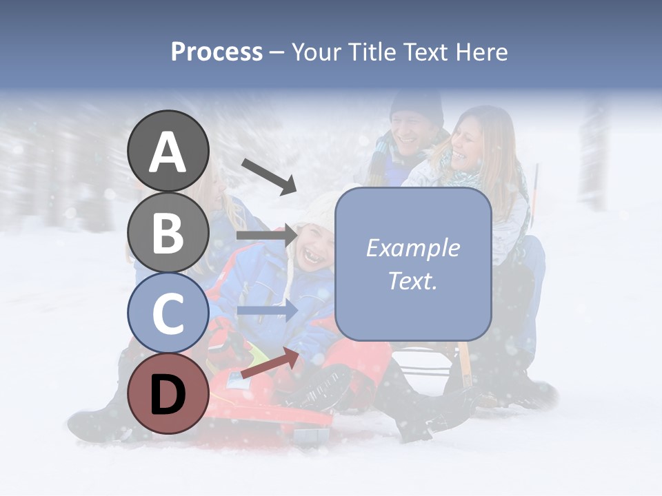 Active Playing Sledge PowerPoint Template
