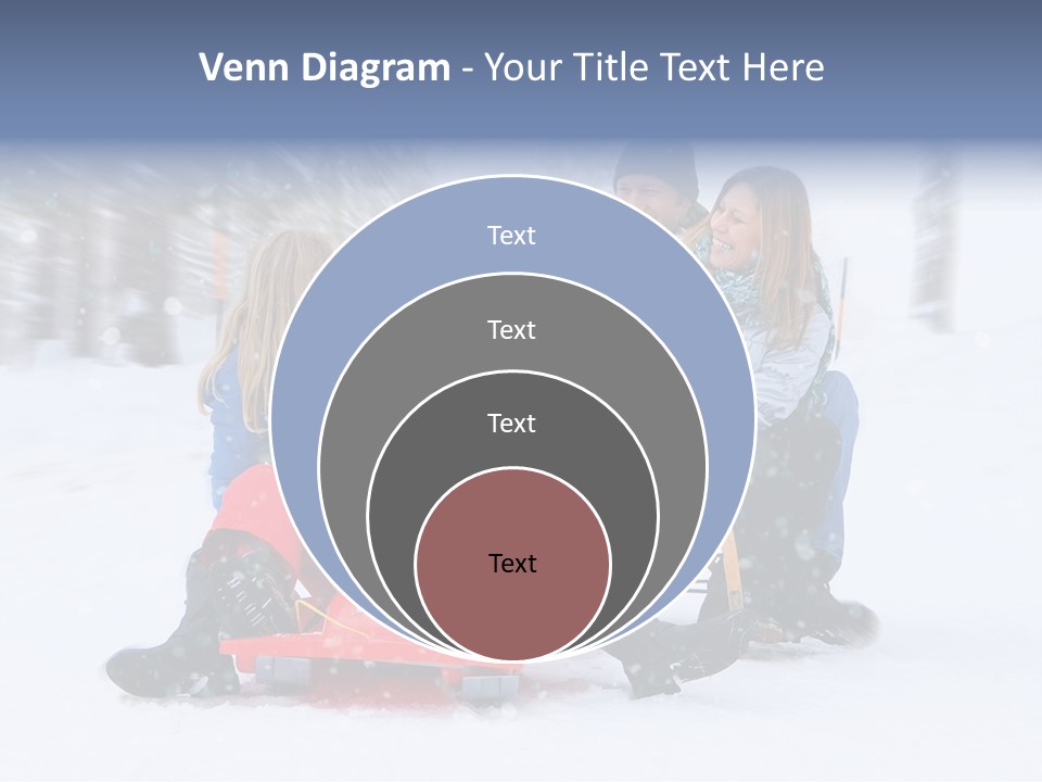 Active Playing Sledge PowerPoint Template