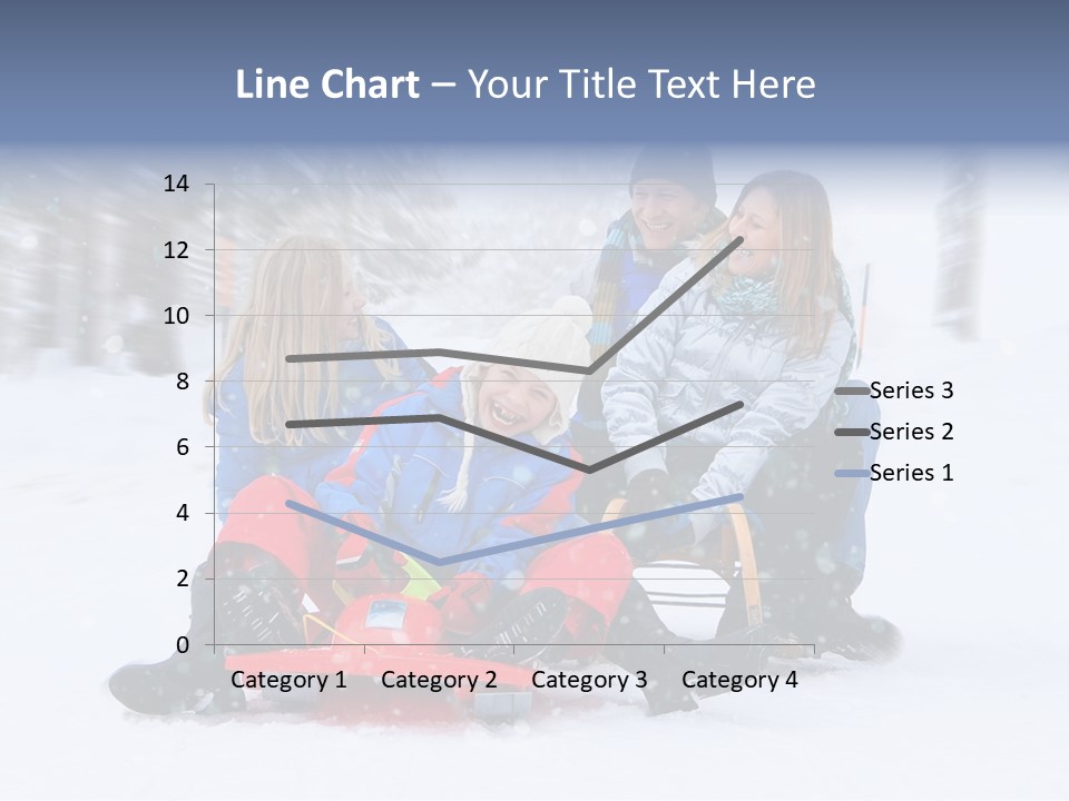 Active Playing Sledge PowerPoint Template