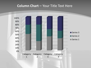 A Group Of Metal Pipes On A Gray Background PowerPoint Template