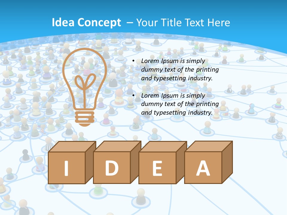 Center System Levels PowerPoint Template