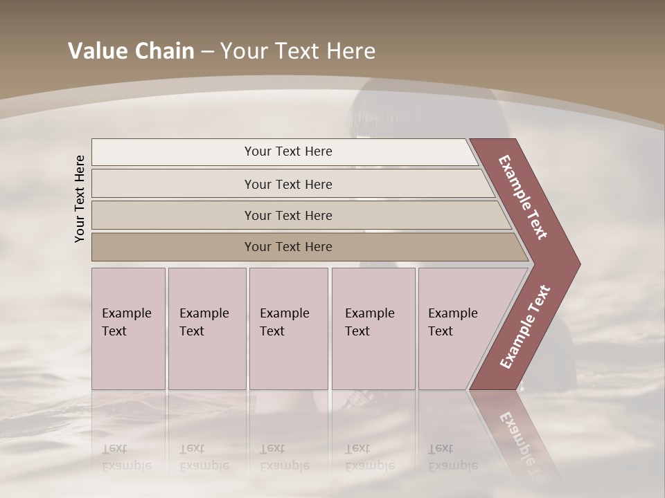 A Woman In The Water With Her Eyes Closed PowerPoint Template