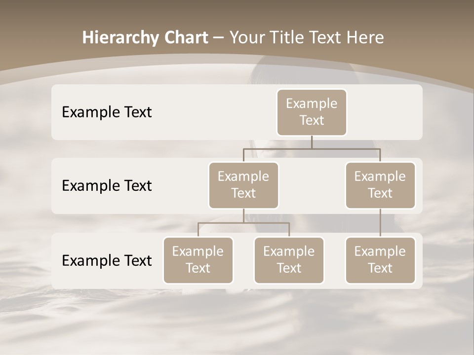 A Woman In The Water With Her Eyes Closed PowerPoint Template
