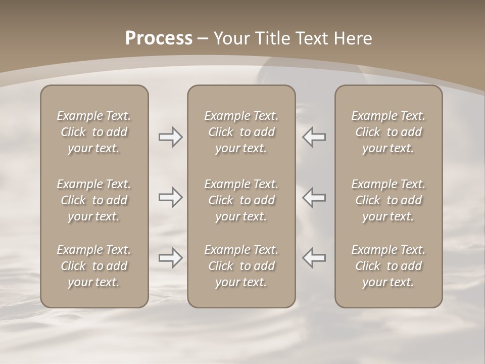 A Woman In The Water With Her Eyes Closed PowerPoint Template