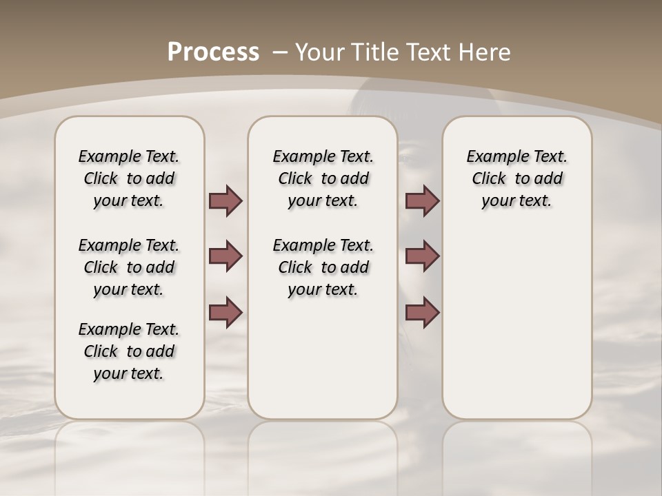 A Woman In The Water With Her Eyes Closed PowerPoint Template