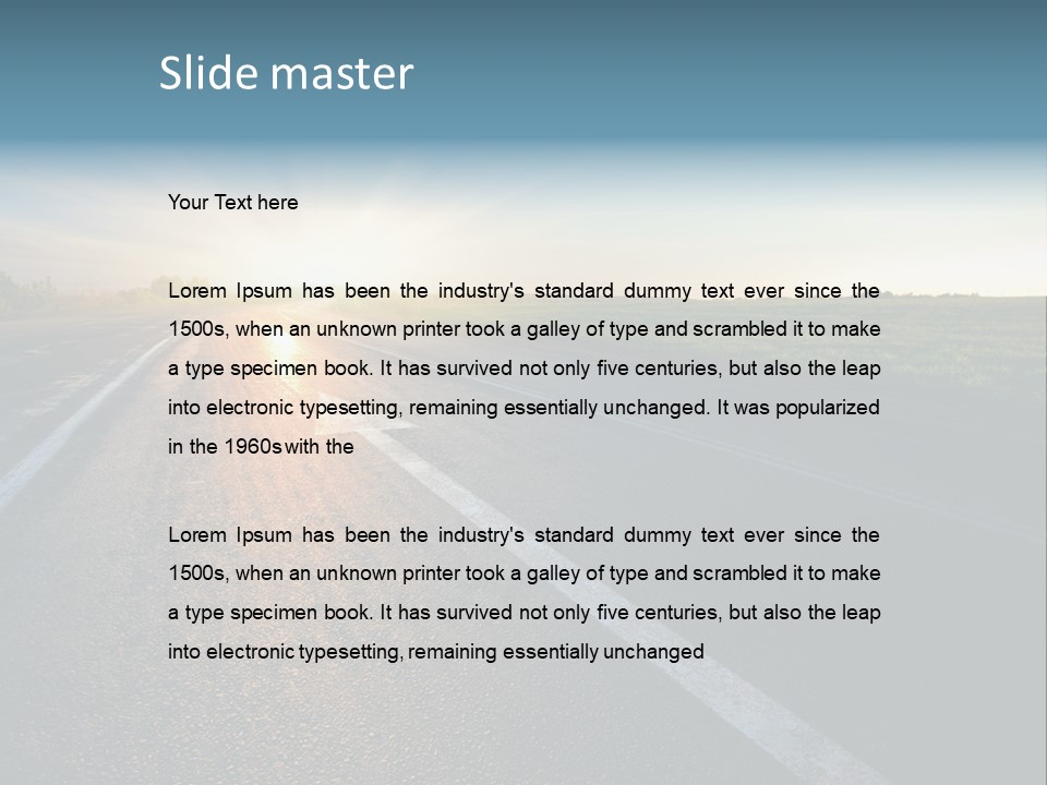 Water Swimsuit Tan PowerPoint Template