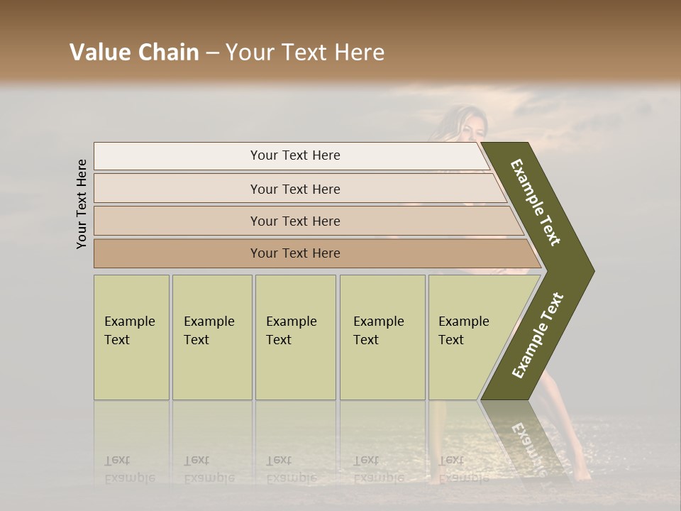 Water Swimsuit Tan PowerPoint Template