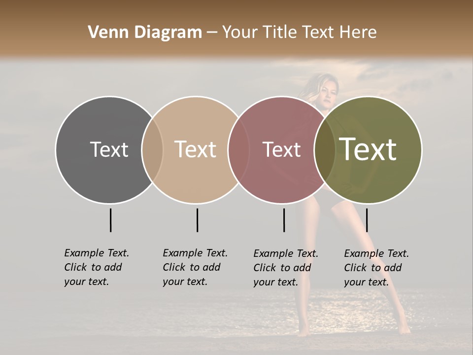 Water Swimsuit Tan PowerPoint Template