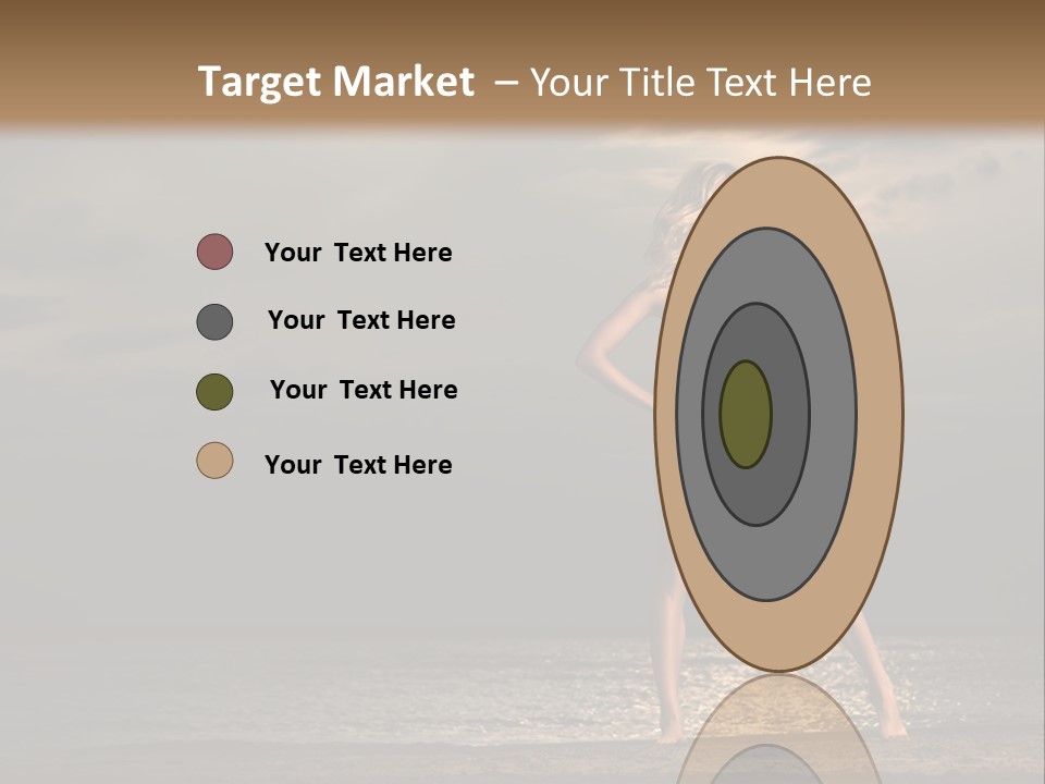 Water Swimsuit Tan PowerPoint Template