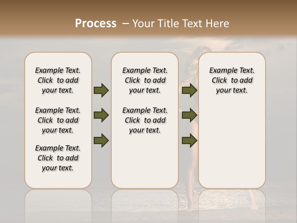 Water Swimsuit Tan PowerPoint Template