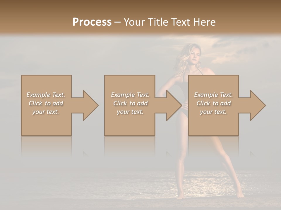 Water Swimsuit Tan PowerPoint Template