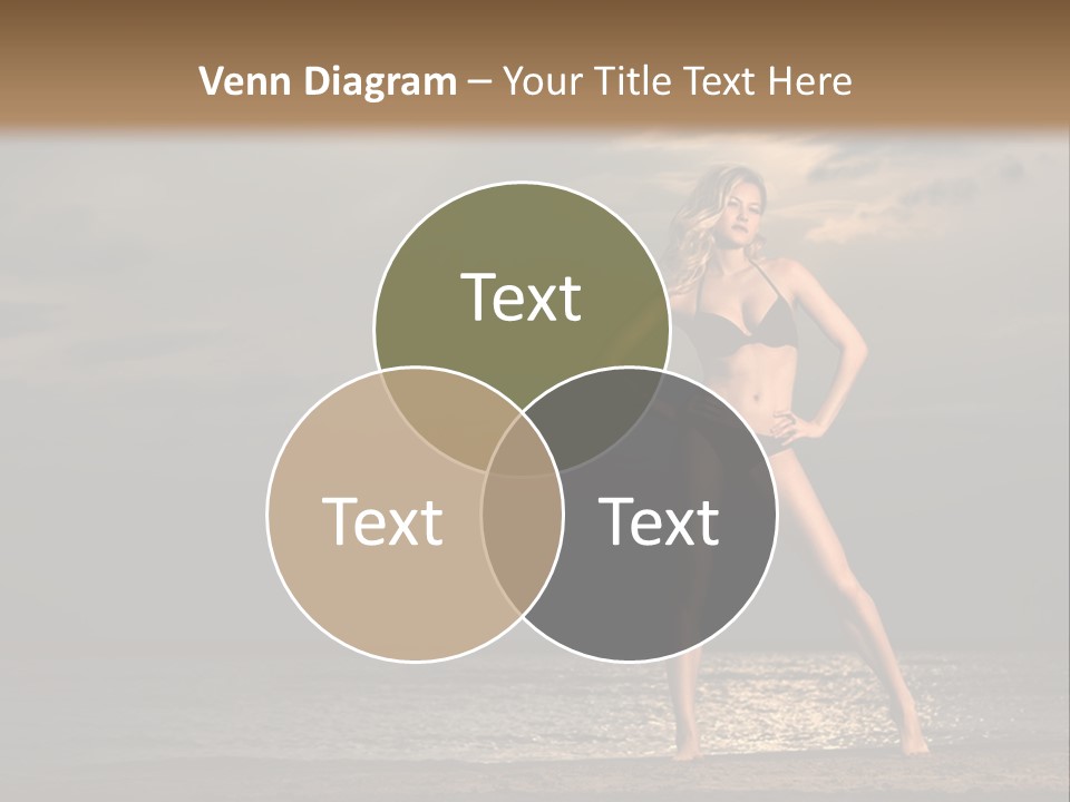 Water Swimsuit Tan PowerPoint Template