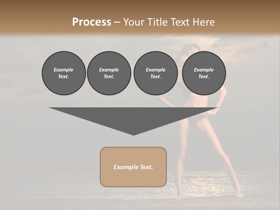 Water Swimsuit Tan PowerPoint Template