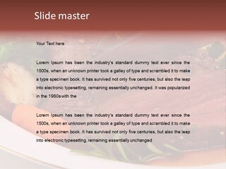 Roast Beef Meat PowerPoint Template