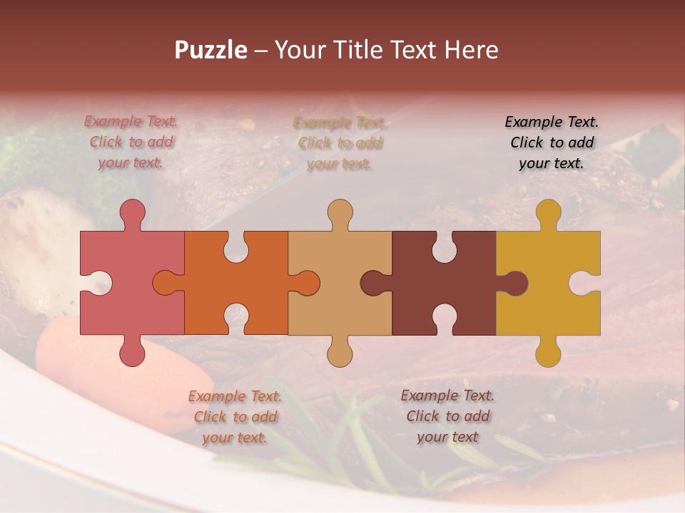 Roast Beef Meat PowerPoint Template