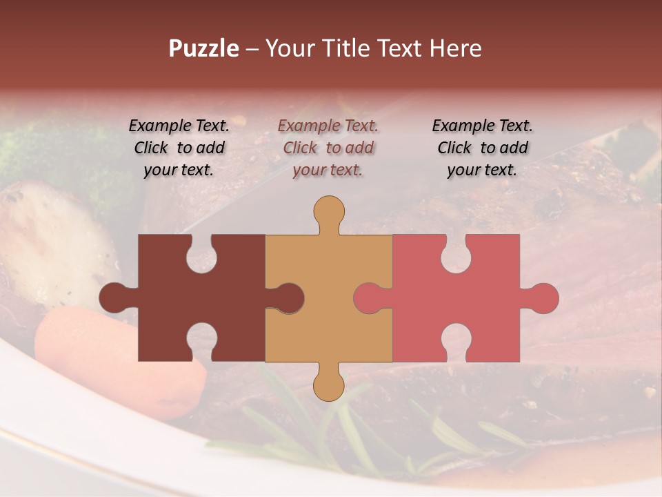 Roast Beef Meat PowerPoint Template