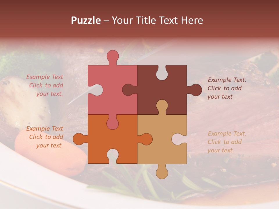 Roast Beef Meat PowerPoint Template