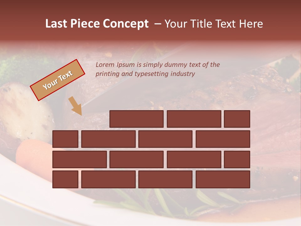 Roast Beef Meat PowerPoint Template