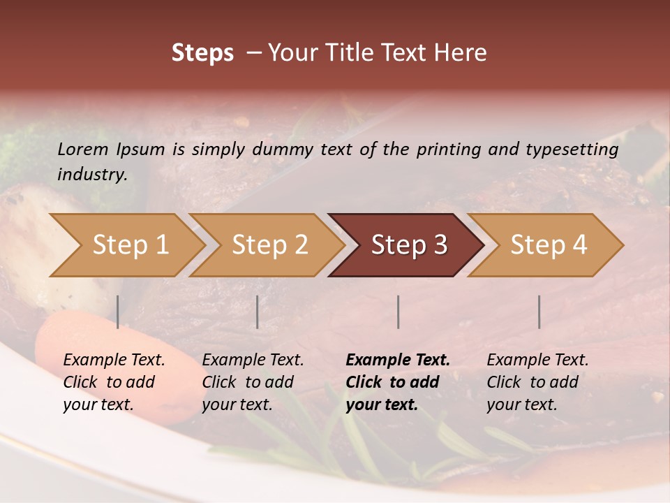 Roast Beef Meat PowerPoint Template