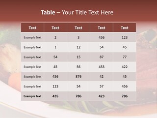 Roast Beef Meat PowerPoint Template