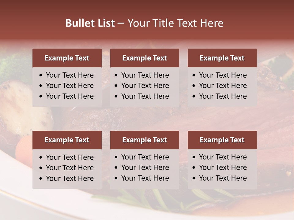 Roast Beef Meat PowerPoint Template