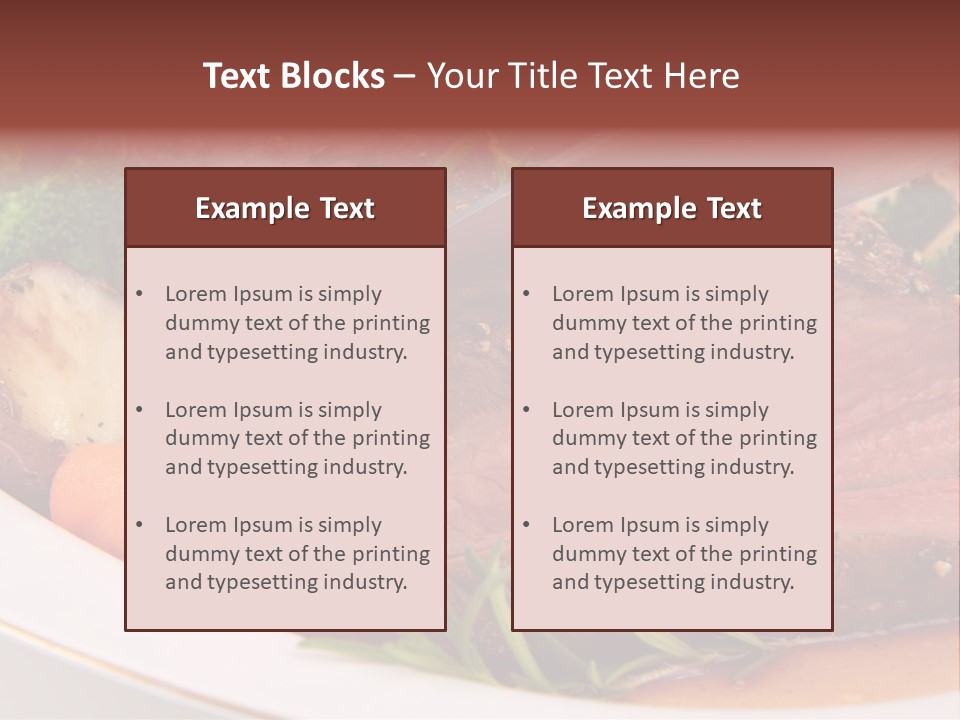 Roast Beef Meat PowerPoint Template