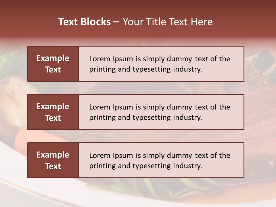 Roast Beef Meat PowerPoint Template