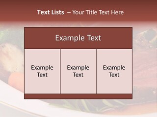 Roast Beef Meat PowerPoint Template