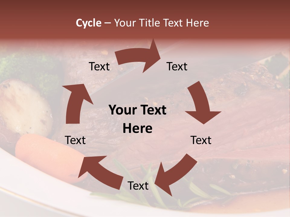 Roast Beef Meat PowerPoint Template