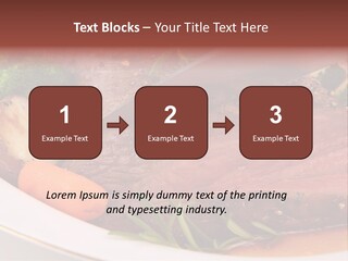 Roast Beef Meat PowerPoint Template