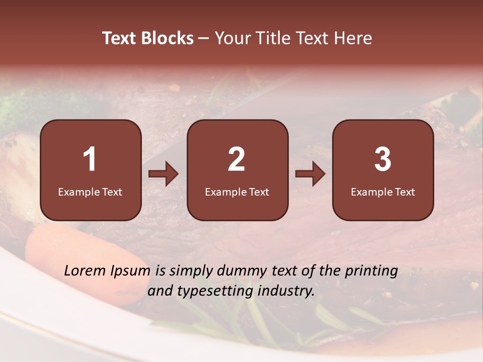 Roast Beef Meat PowerPoint Template