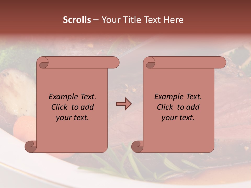 Roast Beef Meat PowerPoint Template