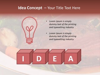 Roast Beef Meat PowerPoint Template