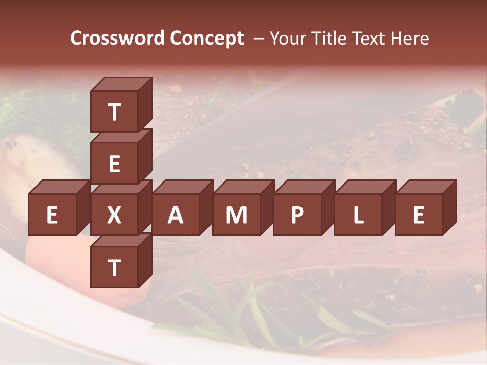 Roast Beef Meat PowerPoint Template