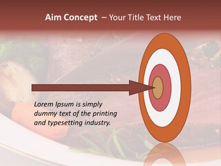 Roast Beef Meat PowerPoint Template
