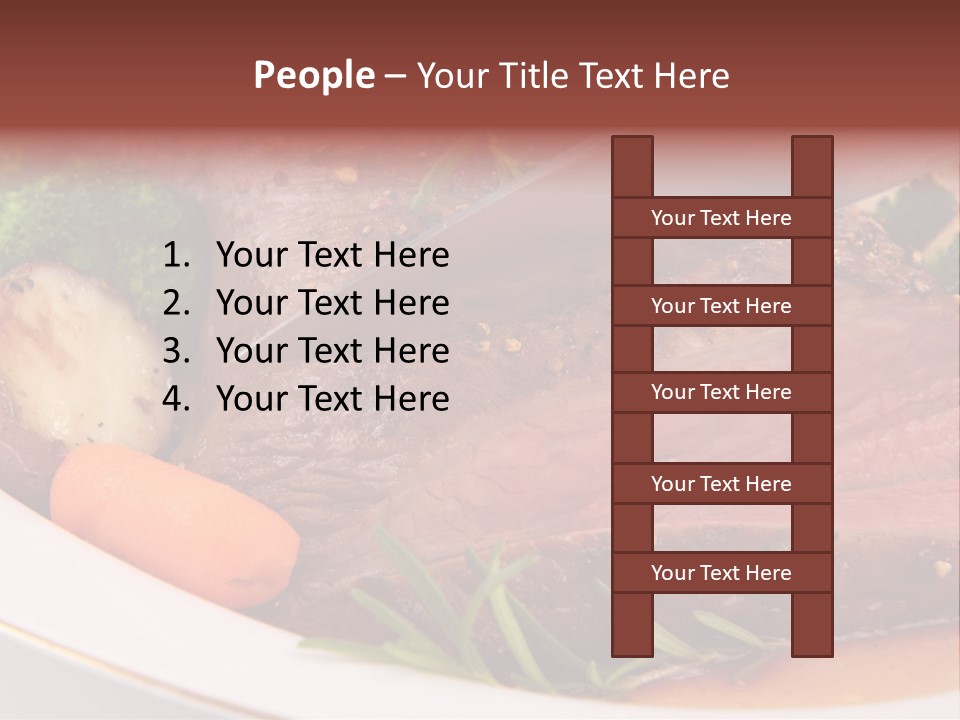 Roast Beef Meat PowerPoint Template