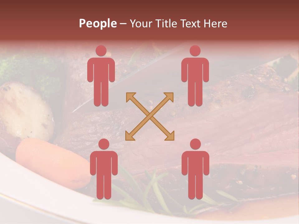 Roast Beef Meat PowerPoint Template