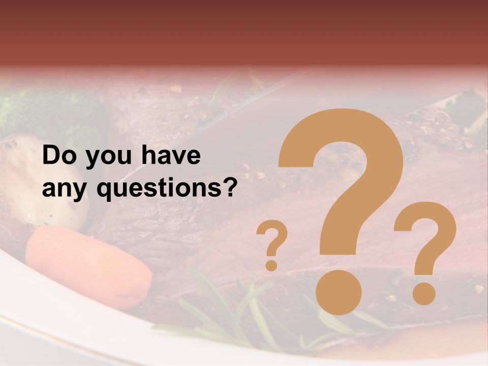 Roast Beef Meat PowerPoint Template