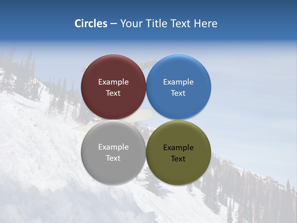 Holiday Blue Sun PowerPoint Template