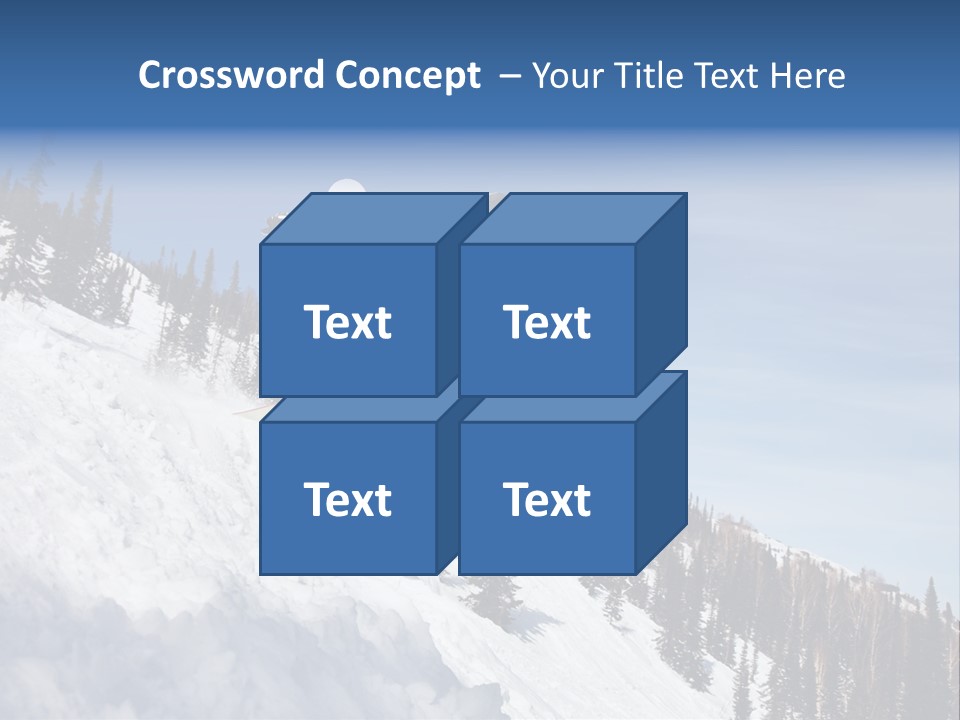 Holiday Blue Sun PowerPoint Template