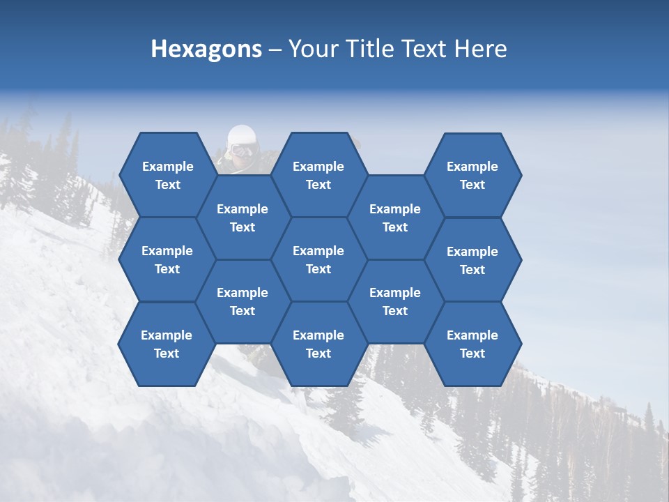 Holiday Blue Sun PowerPoint Template