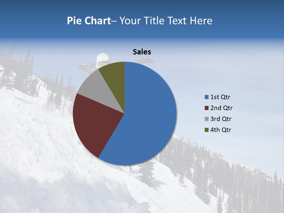 Holiday Blue Sun PowerPoint Template