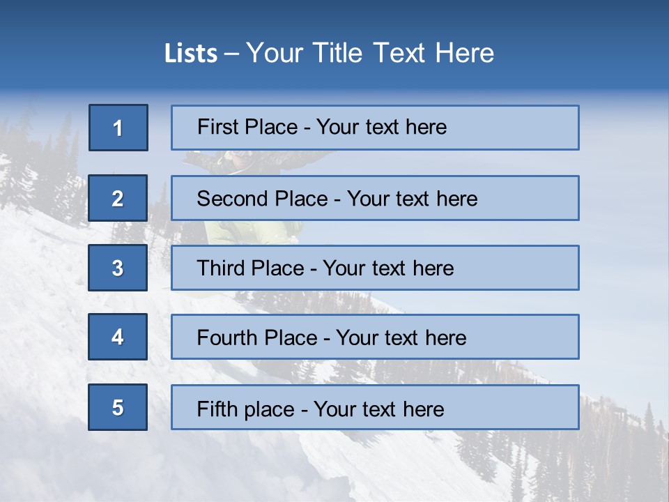 Holiday Blue Sun PowerPoint Template