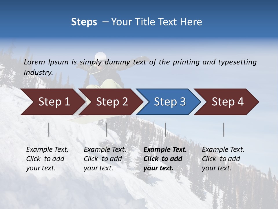 Holiday Blue Sun PowerPoint Template