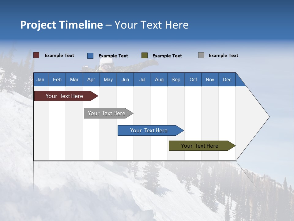 Holiday Blue Sun PowerPoint Template