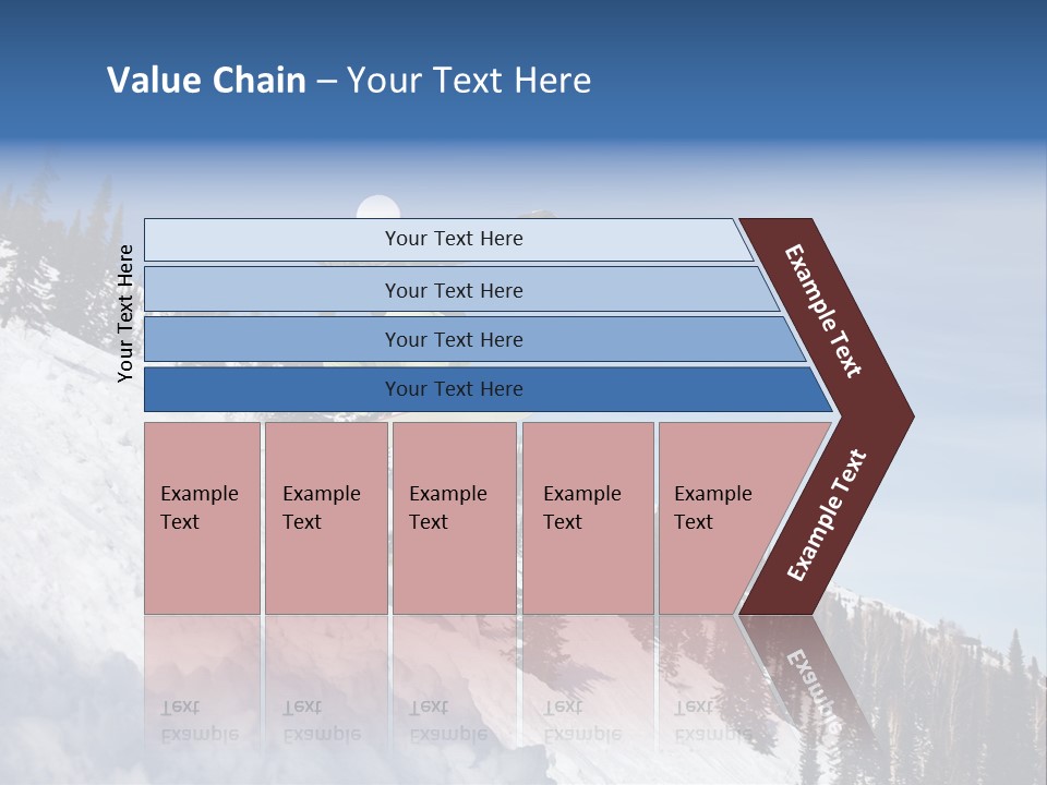 Holiday Blue Sun PowerPoint Template