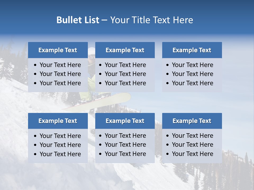 Holiday Blue Sun PowerPoint Template