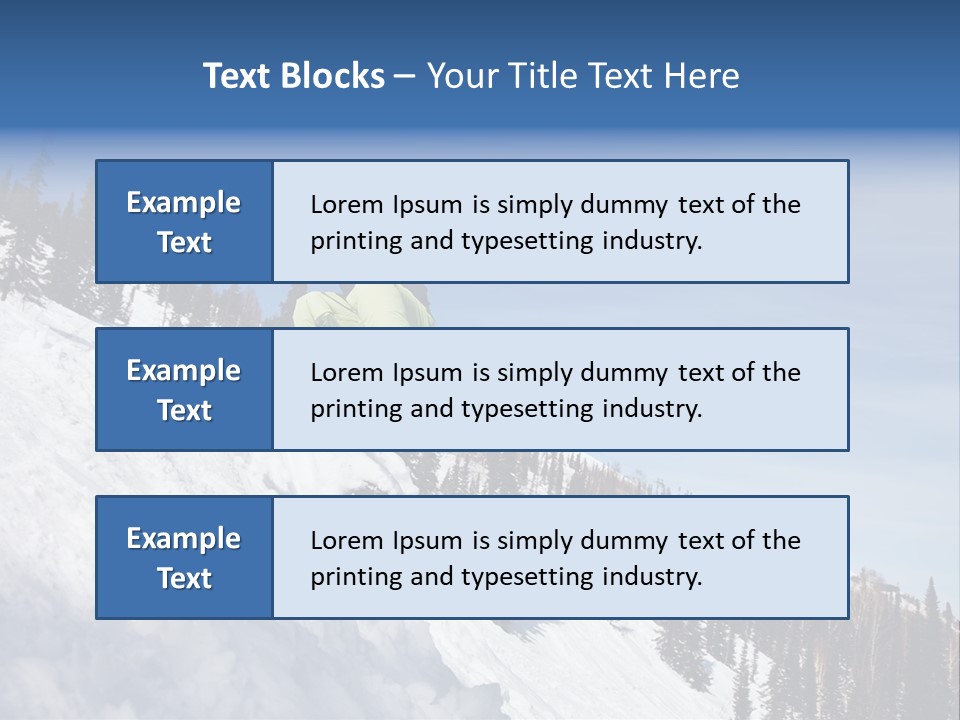 Holiday Blue Sun PowerPoint Template