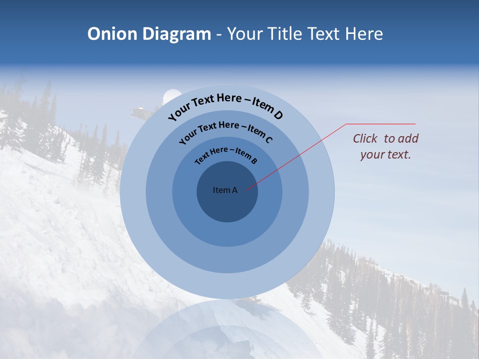 Holiday Blue Sun PowerPoint Template