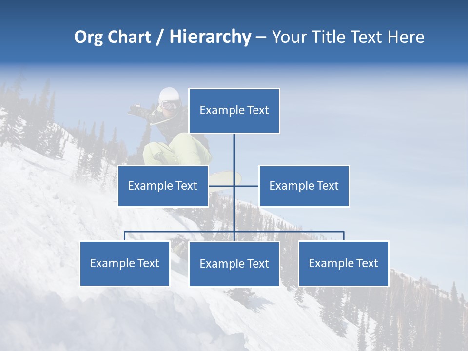 Holiday Blue Sun PowerPoint Template